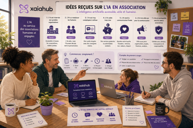 5 idées reçues sur l’IA en communication associative