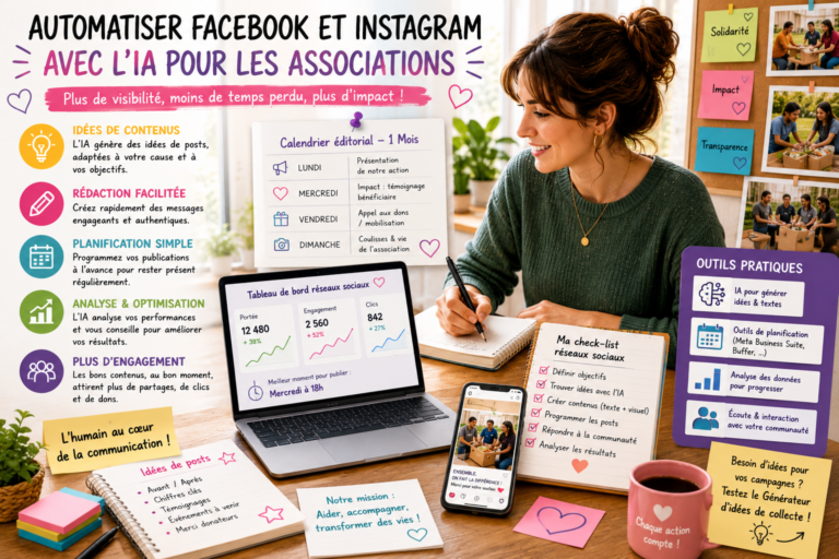 Automatiser Facebook et Instagram pour une association avec l’IA