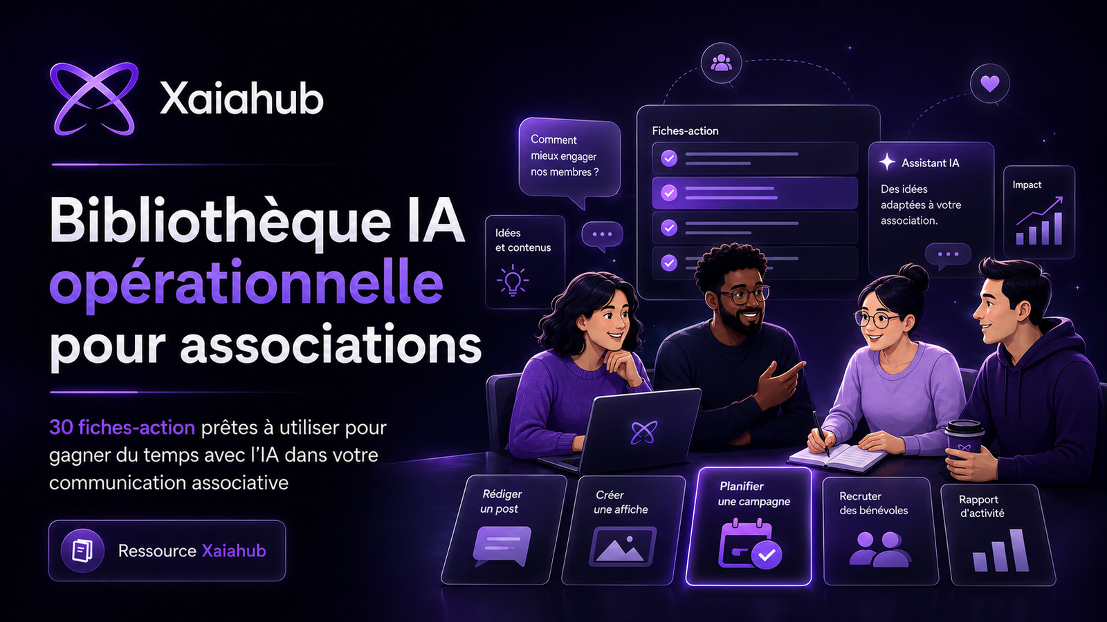 Bibliothèque IA opérationnelle pour associations