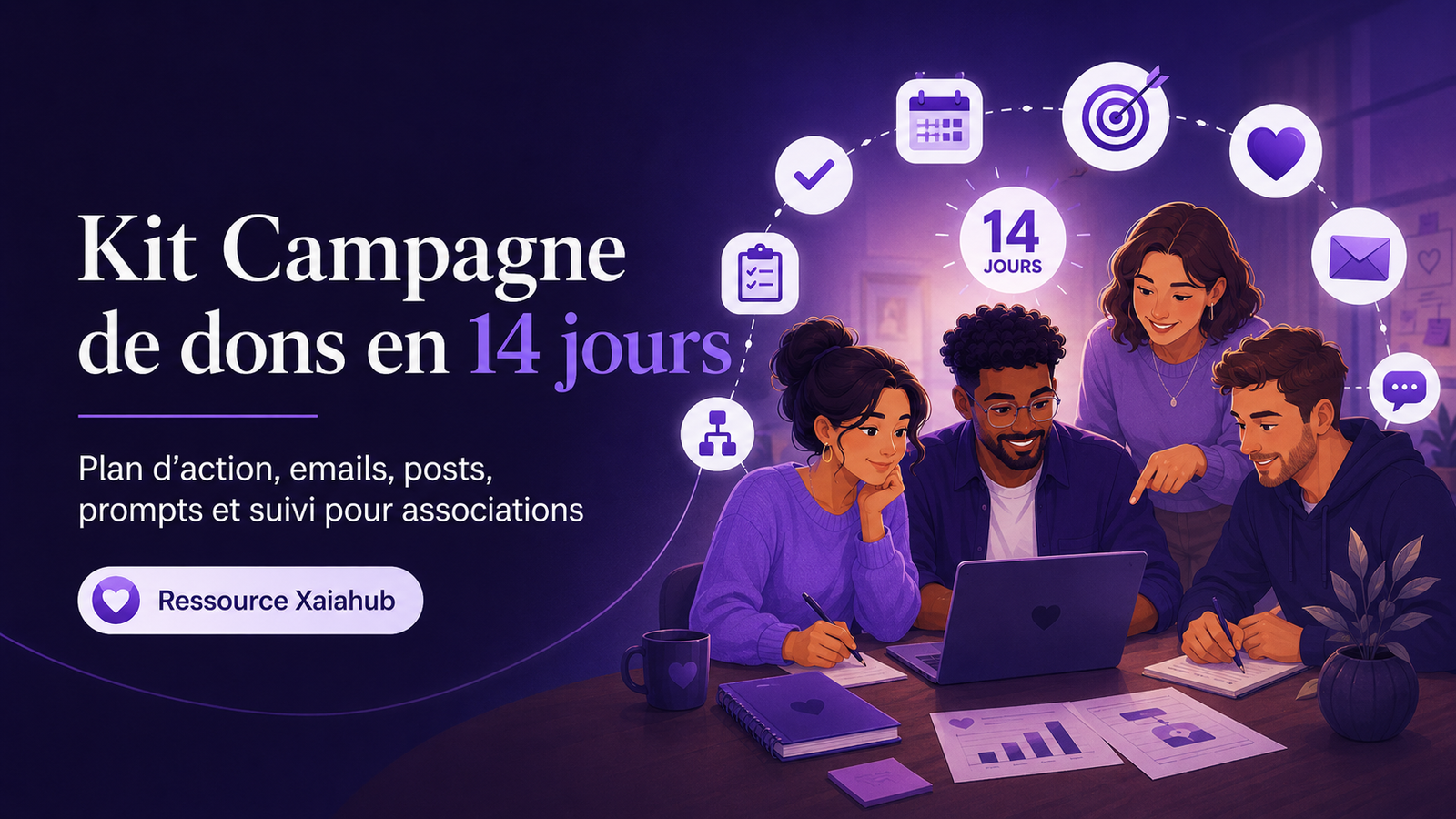 Kit campagne de dons en 14 jours